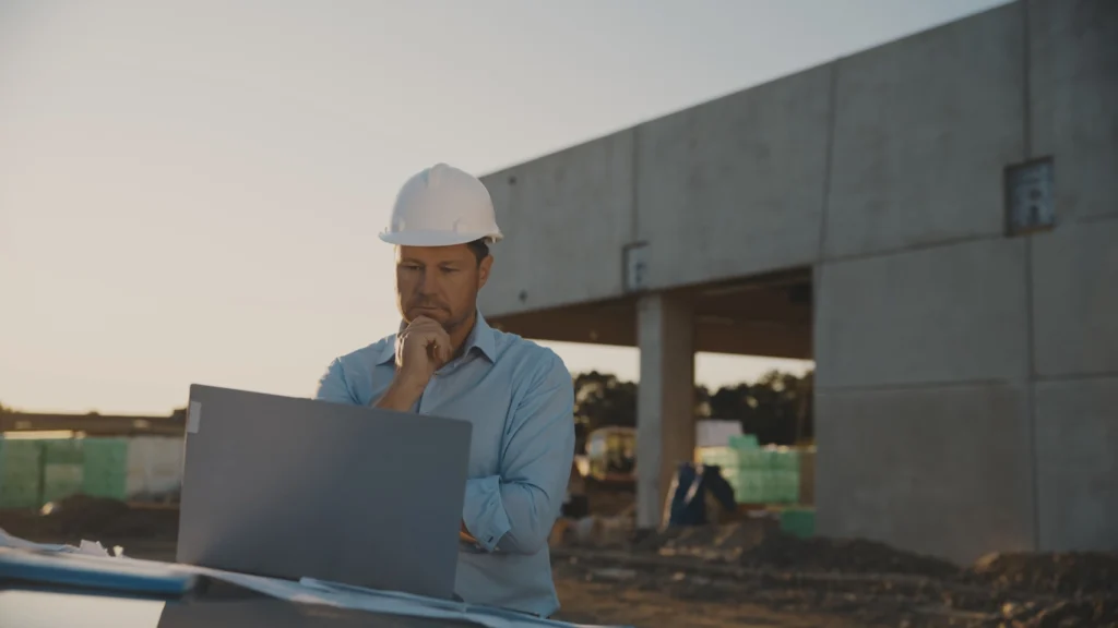 a man wearing a white hard hat in site while thinking about what phase I ESAs can't tell you
